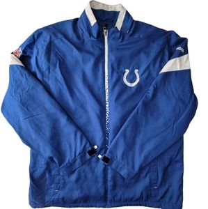 Reebok Indianapolis Colts NFL Jacket On Field Equipment Blue Men’s XL.